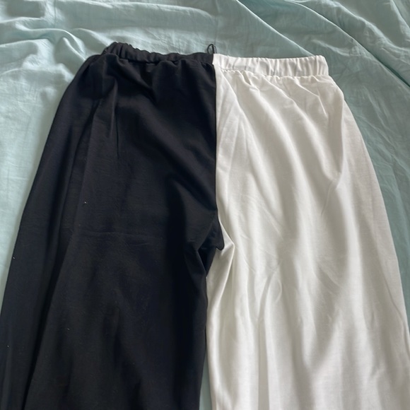 Black and White Split-dyed pants - Picture 2 of 2